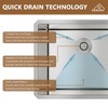 CASAINC 32" Undermount Double Bowl Stainless Steel Kitchen Sink with Included Bottom Grid & Drain Strainer - 3 of 4