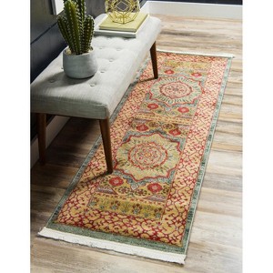 Unique Loom Palace Saray Border Indoor Woven Fringe Area Rug - 1 of 4