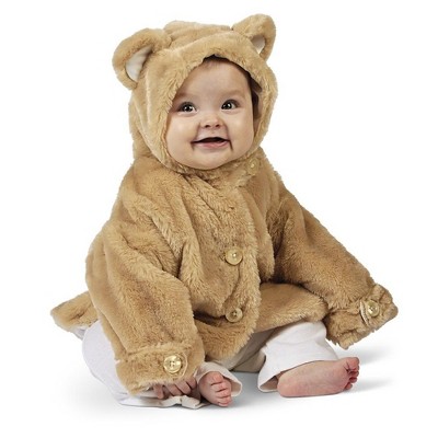 Bearington Bearington Baby Lil' Teddy Bear Brown Hooded Coat (12-24 Months)