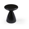 Whiteline Modern Living Willie Large Side End Table, Black/White - 3 of 4