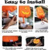 Zone Tech Halloween Pumpkin Car Decoration Kit with Headlight Covers with Lights - Orange and Yellow for Car Exterior - 4 of 4