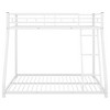 CAVINAS Twin over Full Bunk Bed Modern Metal Bed Frame with Inclined Ladder, Guardrail for Bedroom - 3 of 4
