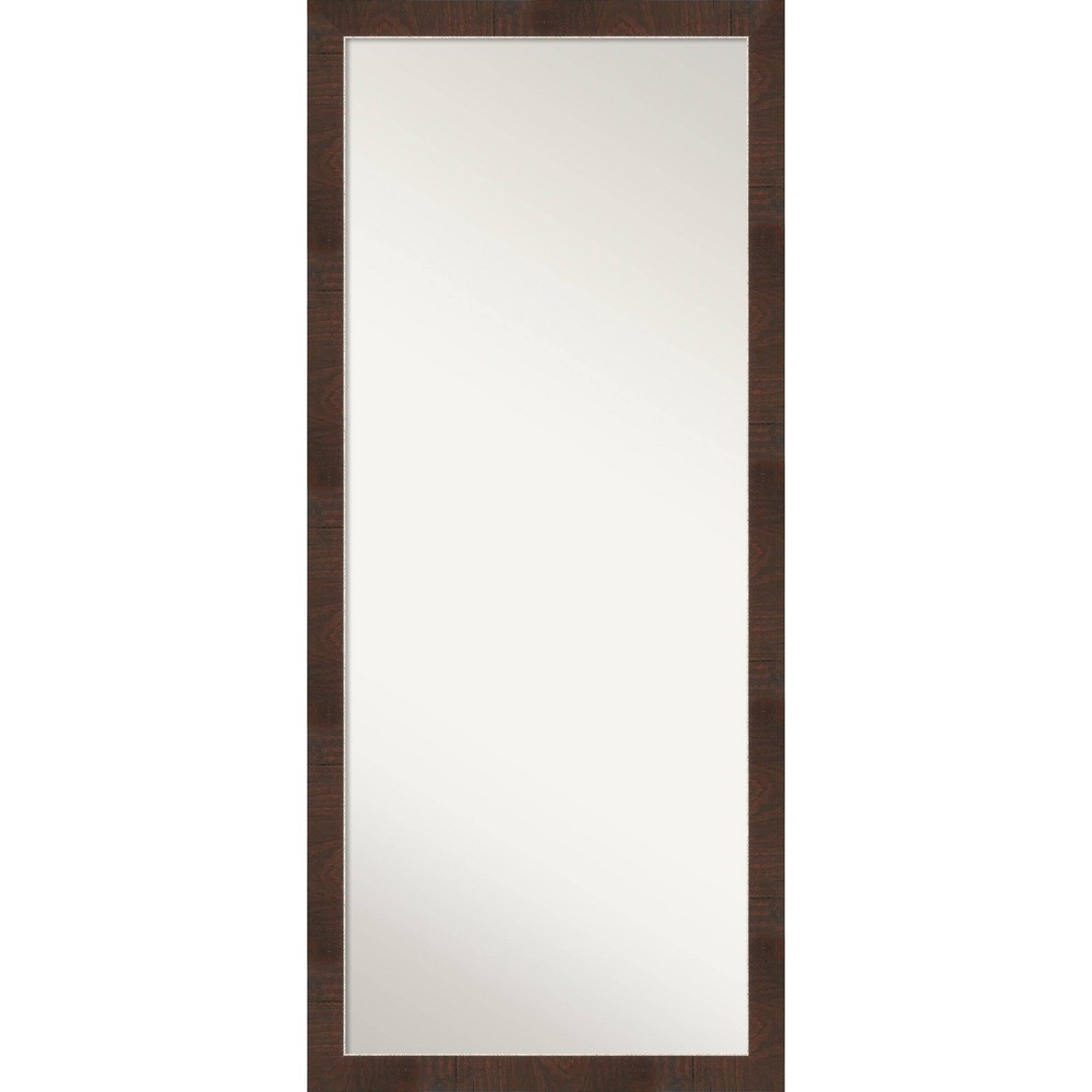 Photos - Wall Mirror 28" x 64" Wildwood Framed Full Length Floor/Leaner Mirror Brown - Amanti A