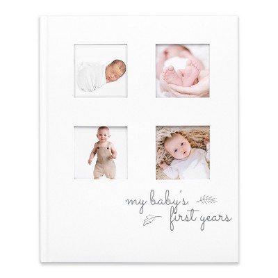 KeaBabies Baby First 5 Years Memory Book Journal, White