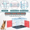 FDW 18-48in Dog Crates for Dogs Folding Mental Wire Crates Dog Kennels Pet Crate with Removable Tray and Handle - 3 of 4