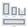 Hotel 4 PC Bath Rug 100% Premium Cotton Tufted Weave Two Tone Reversible Bathroom Rug, Super Soft Absorbent, Machine Washable Bath Mat - 2 of 4