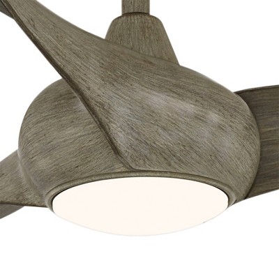 65" Driftwood Finish Ceiling Fan with LED Light and Remote