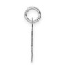Black Bow Jewelry 14k White Gold, Madison Collection, Medium Script Initial Pendant A-W - 2 of 4