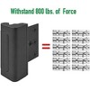 DOMETOUR Home Security Door Lock Child Proof Reinforcement Lock 800lbs Metal Safety Latch for Kids, Front & Interior Doors - 2 of 4