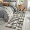 Modern Large Striped Geometric Machine Washable Area Rug Stain Resistant Throw Carpet Non Slip Low Pile Mat - 3 of 4