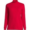 Lands' End Women's Relaxed Cotton Long Sleeve Mock Turtleneck - 3 of 3