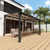 Pamapic Hardtop Outdoor Gazebo Pergola Aluminum Framed with Sloping Pitched Roof for Garden, Patio - 3 of 4