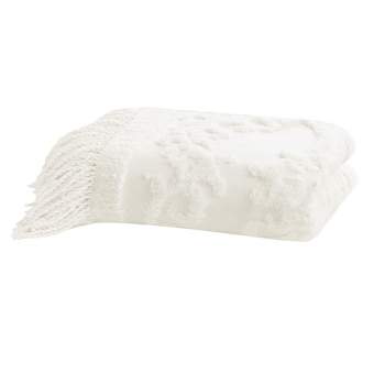 60"x50" Mila Cotton Tufted Throw Blanket
