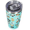 Memoi Thermal Insulated Stainless Steel Dogs 20 Oz Coffee Tumbler Seafoam 20OZ - 3 of 4