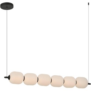 Possini Euro Design Possini Euro Phobos 42 1/4"W Black and White LED Linear Pendant Light - 1 of 4