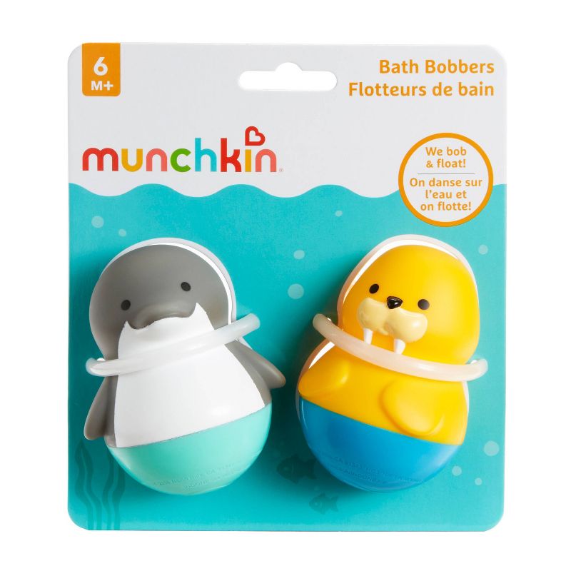 Munchkin Bath Bobbers Mold Free Baby and Toddler Bath Toy - 6+Months - Dolphin/Walrus, 4 of 6