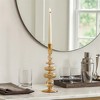 Glass Taper Candle Holder - Modern Decorative Candlestick for Home, Office, Bedroom & Living Room - Elegant Tall Contemporary Accent Decor - 2 of 4
