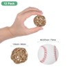 Unique Bargains Wicker Rattan Decorative DIY Crafts Balls for DIY Crafts 1.6 Inch 12 Pcs - 2 of 4
