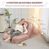 Adjustable Human Dog Bed, Convertible Lazy Sofa Bed with 5 Backrest Position, Pillow and Cushion, Cozy Dog Bed, Floor Chair Bean Bag for Living Room - 2 of 4