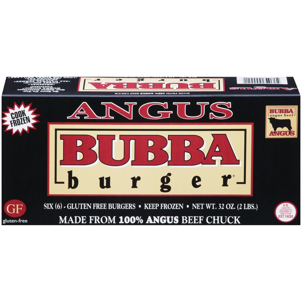 UPC 704639990021 product image for Bubba Burger Frozen Angus Beef Chuck Patties - 6pk | upcitemdb.com