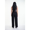 Lafidi Women’s High-Rise Wide Leg Dress Pants – Double Pleat Office Slacks with Slash & Welt Pockets - 3 of 4