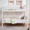 Full over Full Bunk Bed with Ladder – Wooden Frame with High Guardrails for Kids – No Box Spring Needed – Sturdy and Space-Saving - 2 of 4