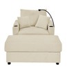 NicBex Couches for Living Room Accent Chair Sofa with Storage Armrest, Comfy Corduroy Upholstered Sofa Couch with Cup Holders and a Phone Holder - 2 of 4