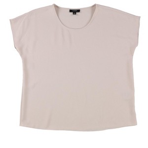 Alfani Womens Solid Scoop Neck Basic T-Shirt - 1 of 2