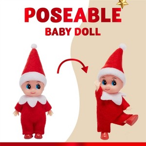 Joyfy Christmas Elf Plush Toy - Soft Red Tiny Elf for Party Favors, Xmas Decor & Holiday Gifts (1 Pack) - 1 of 4
