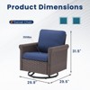 Outdoor Patio Furniture Set All Weather PE Rattan Conversation Set - 4 of 4