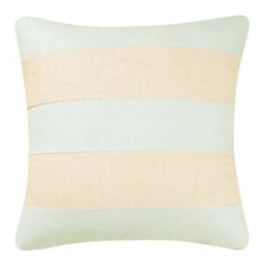 C&F Home 17" x 17" Blue/Linen Canvas Throw Pillow - 1 of 1
