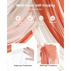 VEVOR Artificial Wedding Arch Flowers Kit,Orange Wedding Arch Flowers with Drapes Kit (5Pcs) -2Pcs Floral Arrangement, 3Pcs Sheer Drapes,Multicolored - 4 of 4