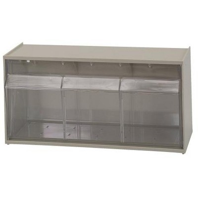 Quantum Storage Systems Dividable Tip Out Bin, (2) Compartment, 23-5/8"W X 5-1/4"D X 5-15/16"H