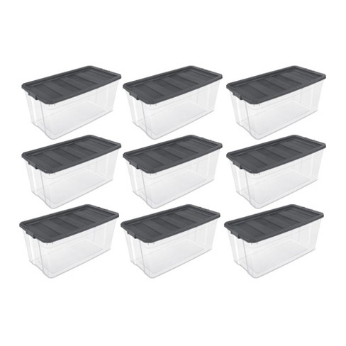9 in. Stackable Storage Bin (4-Pack)