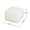 Christopher Knight Home Steve Modern Upholstered Square Accent Ottoman - 3 of 4