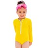 City Threads USA-Made Girls UPF 50+ One-Piece Long Sleeve Swimsuit - 4 of 4