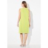 Catherines Women's Plus Size Anywear Pucker Cotton Shirt Dress - 3 of 4