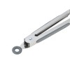 Unique Bargains Serving Tongs Lace Edge Food Tong 7-Inch Dishwasher Safe Stainless Steel Silicone 1Pcs - 3 of 3
