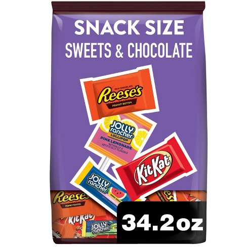 HERSHEY'S KIT KAT Milk Chocolate Wafer Snack Size, Christmas Candy Bag, 32  oz
