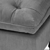 28INCH PILLOW TOP OTTOMAN,Cream - 4 of 4