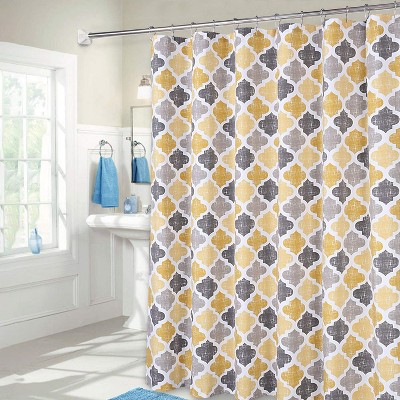 Shower Curtain 84 Inches Length Shower Curtain Moroccan Quatrefoil Modern Farmhouse Shower Curtain for Bathroom