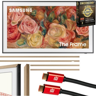 Samsung 43 inch The Frame QLED 4K Smart TV 2024 + Teak Bezel & 26 Month Protection
