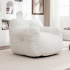 KWPZQEB Bean Bag Chair for Adults, Armrests Bean Bag Sofa with Padded Foam Filling, Plush Lazy Sofa for Living Room, Bedroom - 4 of 4