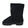 bebe Girl's Cozy Microsuede Winter Boots with Sparkling Rhinestone Logo Detail - Stylish and Warm Footwear for Girls - 3 of 4