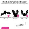 Big Dot of Happiness Black Bats Garland Banner, Halloween Party Decorations Backdrop, 30 Feet of Cord, 15 Paper Bat Shapes - 4 of 4