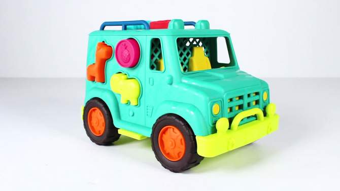 B. toys Animal Rescue Shape Sorter Truck - Happy Cruisers, Rollin&#39; Animal Rescue, 2 of 9, play video