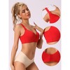 INSPIRE CHIC Women's Adjustable Strap Full Coverage Push Up Bras 3 Packs - 3 of 4