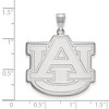 Black Bow Jewelry 10k White Gold Auburn Tigers NCAA Extra Large Pendant - 2 of 3