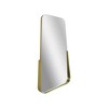 Head West 14"x24" Thin Raised Lip Partial Metal Framed Oblong Accent Mirror Gold: Wall Mounted, Modern Decor - image 2 of 4