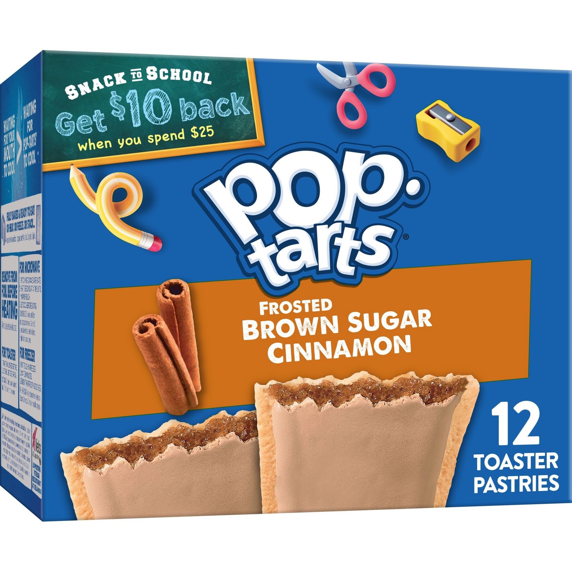 Pop-Tarts Frosted Brown Sugar Cinnamon Pastries - 12ct/20.31oz